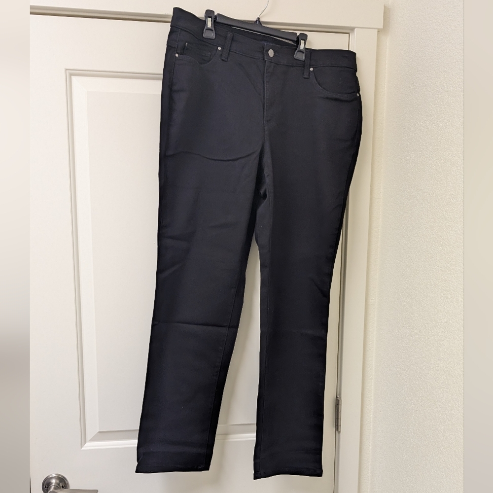 Charter Club - Black Lexington Straight Jeans Size 16W